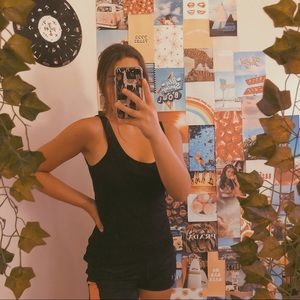 🍓Basic black tank top